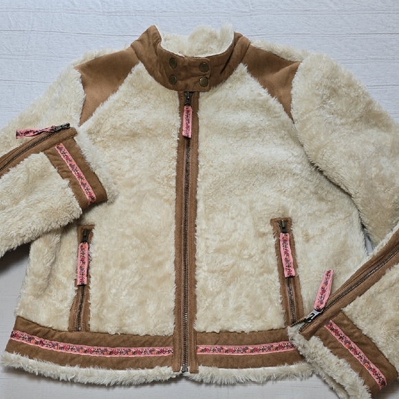 Free People Jackets & Blazers - Free People Faux Fur Suede Jacket Women's Size Medium